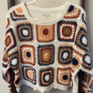 American Eagle Sweater XL Crochet
